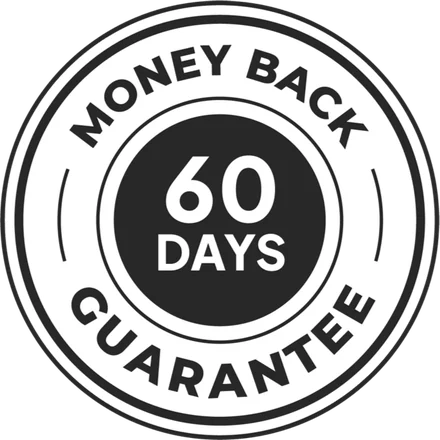 DermaPure 60 day money-back guarantee badge